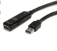 Startech.com USB3AAEXT3M Usb hosszabbító kábel fekete kép