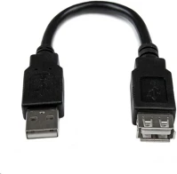 Startech.com USBEXTAA6IN Usb hosszabbító kábel fekete kép