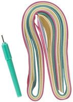 Statovac 137386 Kreatív quilling papírcsík szett junior 5 mm x 75 cm vegyes színek kép