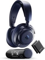 Steelseries 61723 Arctis nova pro omni wireless bluetooth gaming headset midnight blue kép
