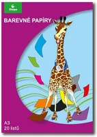 Stepa A3, 80G, 10X2 LAP Színes papír,  a3, 80g, 10x2 lap  , vegyes színek kép