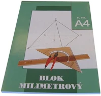 Stepa A4, 50 LAP Milliméter papír, a4, 50 lap, kép