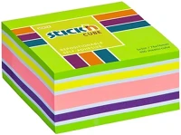 Stickn 03.00372 Öntapadós jegyzettömb stick`n 76x76mm neon zöld mix 400 lap kép