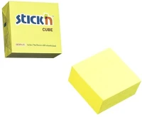 Stickn 03.00460 Öntapadós jegyzettömb stick`n 76x76mm neon sárga 400 lap kép