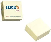Stickn 03.00465 Öntapadós jegyzettömb stick`n 76x76mm pasztell sárga 400 lap kép