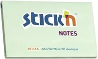 Stickn 03.00477 Öntapadós jegyzettömb stick`n 76x127mm pasztell zöld 100 lap kép