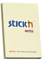 Stickn COR_SN21006 Öntapadó jegyzettömb, 76x51 mm, 100 lap, pasztellsárga kép
