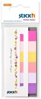 Stickn COR_SN21595 Jelölőcímke, papír, 7x30 lap, 45x15 mm, tavaszi színek kép