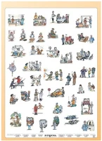 Stiefel 23034 Tanulói munkalap  a/4 szakmák angol kép