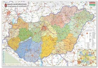 Stiefel 8791777FLP Térkép  magyarország közigazgatása 70 x 100 cm fémléces kiad.év 2023. kép