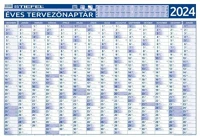 Stiefel COR_VTPOSNAP éves tervező és projekt naptár, kétoldalas, fémléces, kék színű kép
