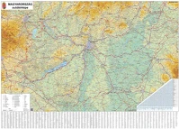 Stiefel VTS860FL Falitérkép, 70x100 cm, fémléces, magyarország autótérképe, kép