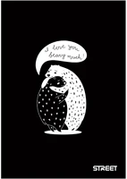 Street 01.03030 Füzet sima  a/4 54 lapos black&white kép