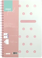Street 01.0429234 Spirálfüzet vonalas  pad a/4 100 lapos pasztell rózsaszín kép