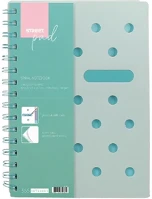 Street 01.0429405 Spirálfüzet kockás  pad a/5 100 lapos pasztell zöld kép