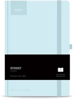 Street 01.08200 Notesz vonalas  casual a/5 96 lapos gumis keményfedelű pasztell kék kép