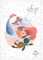 Street 63296 Füzet  mermaid a/5 54 lapos kockás kép