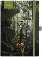 Street 778135 Notesz vonalas  animals edition giraffe a/5 96 lapos gumis keményfedelű kép