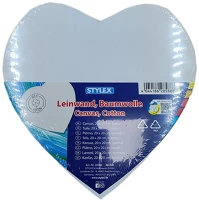 Stylex S-28588 Festővászon  20x20 cm szív alakú kép