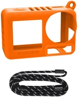 Sunnylife OA5-BHT885-C Szilikon tok szíjjal az osmo action 5 pro készülékhez narancssárga kép