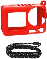 Sunnylife OA5-BHT885-R Szilikon tok szíjjal az action 5 pro-hoz piros kép