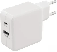 Sweex CH-015WH Hálózati töltő 2-kimenet: usb + usb-c (5v / 4.8a) fehér kép