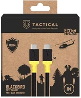 Tactical 57983121230 Blackbird usb-c-usb-c adatkábel, 1m, fekete/sárga kép