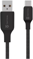 Tactical 57983126582 Stitch thread usb-a-usb-c töltő- és adatkábel, szilikon, 1m, fekete kép
