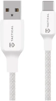 Tactical 57983126583 Stitch thread usb-a-usb-c töltő- és adatkábel, szilikon, 2m, fehér kép