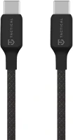 Tactical 57983126592 Stitch thread usb-c-usb-c töltő- és adatkábel, szilikon, 0,3m, fekete kép