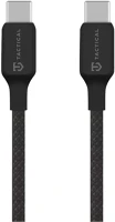 Tactical 57983126594 Stitch thread usb-c-usb-c töltő- és adatkábel, szilikon, 1m, fekete kép