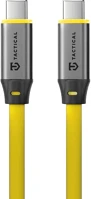 Tactical 57983127955 Fat man 2.0 usb-c-usb-c töltő- és adatkábel, szilikon, 1m, sárga kép