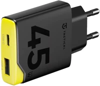 Tactical 57983128783 Minimi usb-c-usb-a gyorstöltő adapter, kompakt, gan, 45w, sárga-fekete kép