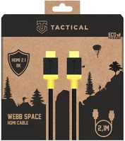 Tactical 8K, 2.1M Webb space 2.1 hdmi kábel, 8k, 2.1m, fekete/sárga kép