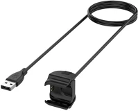 Tactical BA8596311114502 Xiaomi mi band 5/6/7  okosóra töltő - fekete , usb végű kábel, 30cm kép