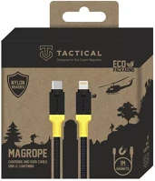 Tactical MAGROPE USB-C-LIGHTNING Magrope usb-c-lightning adatkábel szövet bevonattal, 1m, fekete/sárga kép