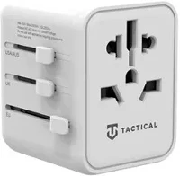 Tactical UK/US/AU/EU, FEHÉR Ptp világ utazó adapter töltő usb-a+ usb-c, uk/us/au/eu, fehér kép