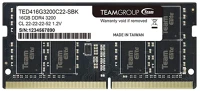 Teamgroup TED416G3200C22-S01 16gb ddr4 3200mhz elite sodimm kép