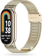 Tech-protect FD5906302310470 Xiaomi smart band 8 / 9 / 10 / nfc -  milaneseband - mágneses arany fémszíj kép
