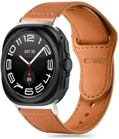 Tech-protect FD5906302313365 Samsung galaxy watch ultra (47mm) okosóra szíj -  leather barna bőr szíj kép