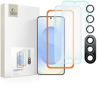 Tech-protect FD5906302322220 plus) - tech-protect supreme - 2 db üvegfólia + 1db fekete keretes kamera kép