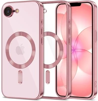 Tech-protect FD5906302339761-2 magflex - magsafe kompatibilis átlátszó hátlap tok, rosegold szilikon kép