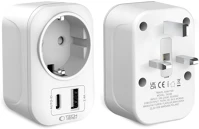 Tech-protect FD5906302368525 Telefon töltő:  ta100 - uk / eu átalakító hálózati töltőfej kép