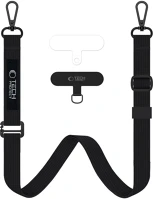 Tech-protect FD5906302370979 c6s crossbody - univerzális tokba helyezhető nyak- és csuklópánt - fekete kép