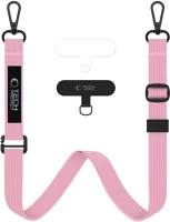 Tech-protect FD5906302370986 c6s crossbody - univerzális tokba helyezhető nyak- és csuklópánt - pink kép