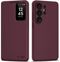 Tech-protect FD5906302390502 smart wallet - szeder bőr könyvtok, ráhajtófüllel ﻿ kép