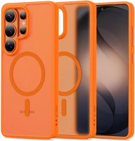 Tech-protect FD5906302390762 magmat - magsafe kompatibilis áttetsző műanyag hátlap tok, narancssárga kép