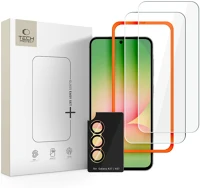 Tech-protect FD5906302390946 supreme - 2 db üvegfólia + 1db fekete keretes kamera védőkeret, fólia kép