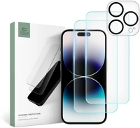 Tech-protect FD9319456604733 15 pro max üvegfólia - tech-protect supreme - 2 db üvegfólia + 1db kamera kép