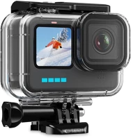 Tech-protect GA200 WATERPROOF CASE Sportkamera tok, gopro hero 9 - 13 sportkamerákhoz, vízálló, átlátszó kép